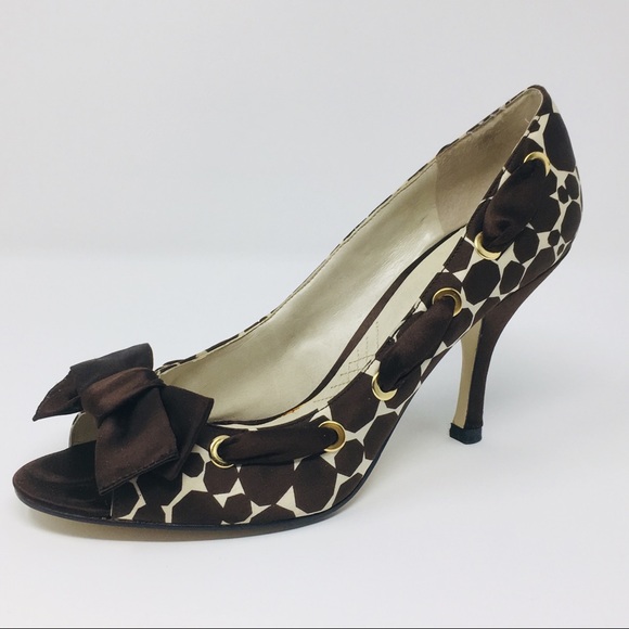 Enzo Angiolini Aebardane Peep Toe Ribbon Bow 8.5M - Picture 5 of 8